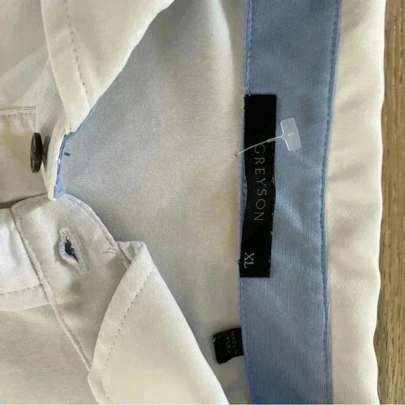Greyson Short Sleeve Polo Shirt White XL - Picture 5 of 7